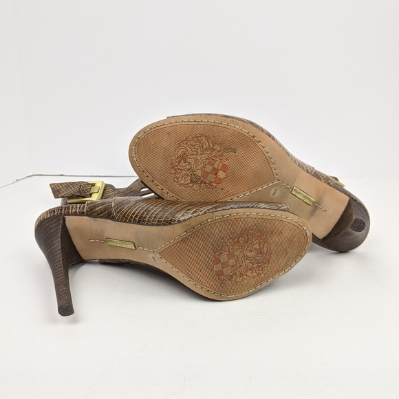 Vince Camuto Aphrodite Leather Snakeskin Heels - Picture 6 of 6